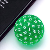 Thumbnail for Green & Clear Raised Face Acrylic - D100 RPG Dice