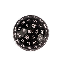 Thumbnail for Black Dimple Face Acrylic - D100 RPG Dice