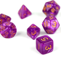 Thumbnail for Silk Magenta Acrylic - 7pcs RPG Mini Dice Set