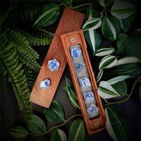 Thumbnail for Blue Duck in Clear Resin - 7pcs RPG Full Dice Set