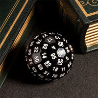 Thumbnail for Black Dimple Face Acrylic - D100 RPG Dice