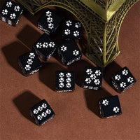 Thumbnail for Paw on Black Resin - 6pcs D6 RPG Dice Set