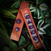 Thumbnail for Glitter in Purple & Pink Resin - 7pcs RPG Full Dice Set