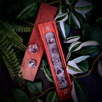 Thumbnail for Brown Dog in Clear Resin - 7pcs RPG Full Dice Set