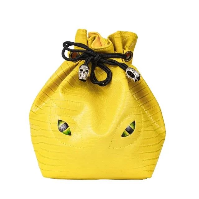 Eyes on Yellow PU Leather - Storage Bag