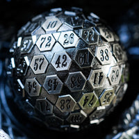 Thumbnail for D100 RPG Dice - Silver Metal