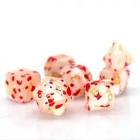 Thumbnail for 7pcs Dice Acrylic Splatter Gold Font Pearl White