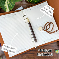Thumbnail for A5 Lined Notebook - Embossed Dice Design