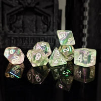 Thumbnail for 7pcs Dice Acrylic Metallic Clear Light Green