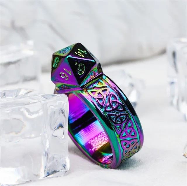 Celtic Knot Rainbow Ring