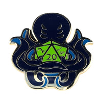 Thumbnail for Green Cthulu D20 Pin - Novelty