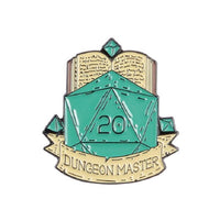 Thumbnail for Teal D20 Dungeon Master Pin - Novelty