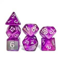 Thumbnail for 7pcs Dice Acrylic Metallic Clear Purple