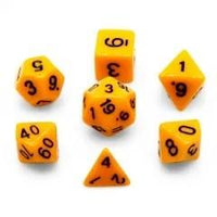 Thumbnail for 7pcs Dice Acrylic Blend Black Font Solid Yellow