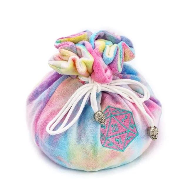 Rainbow Bag with Compartments - Soft Dice Storage