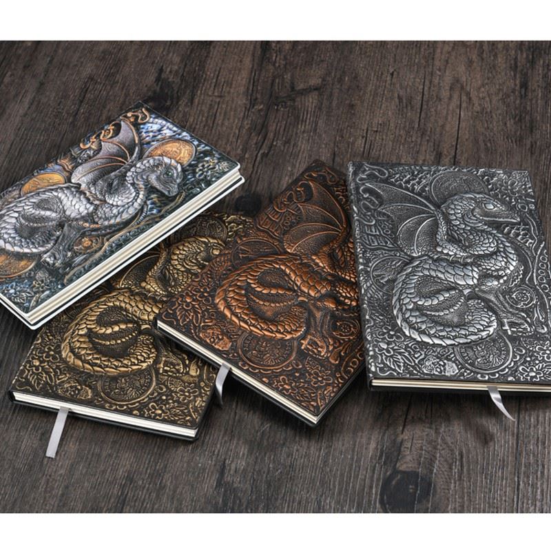 Multicolour Little Dragon - A5 Hardback Journal