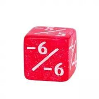Thumbnail for 10pcs D6 12mm Dice Acrylic White Font Counter Numbers Pink