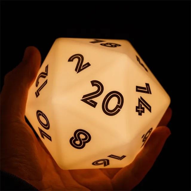 White LED - D20 RPG Dice