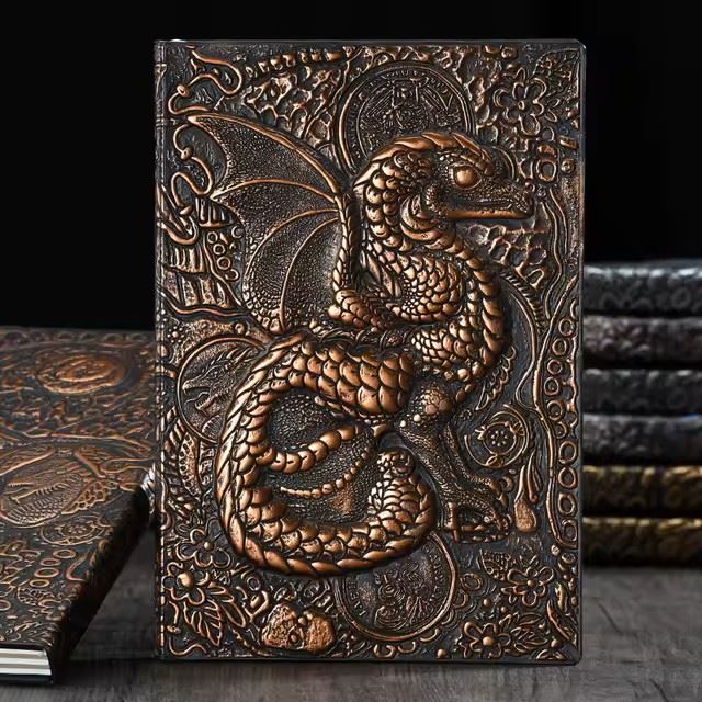 Copper Little Dragon - A5 Hardback Journal