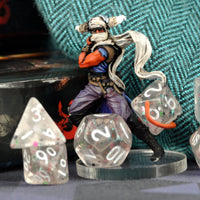 Thumbnail for Glitter in Clear Acrylic - 7pcs RPG Mini Dice Set