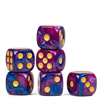 Thumbnail for 16mm Purple & Blue Acrylic  - 6pcs D6 RPG Dice Set