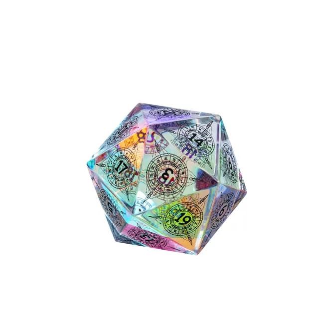 Astrology on Prism Glass - D20 RPG Dice