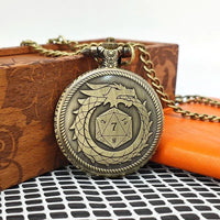 Thumbnail for Dragon on Bronze Pocket Watch with Mini Dice - Pendant