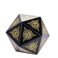 Thumbnail for Astrology on Obsidian Gemstone - D20 RPG Dice