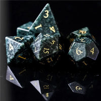 Thumbnail for Green Granite Gemstone - 7pcs RPG Dice Set