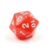 Thumbnail for 6pcs d20 Dice Acrylic Spindown Black White Purple Blue Red Green