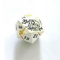 Thumbnail for Green & Yellow in Silver Metal - 7pcs RPG Dice Set