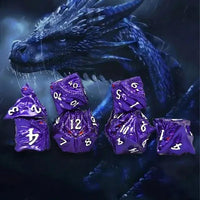 Thumbnail for 7pcs Dice Metal Dragon Head Purple