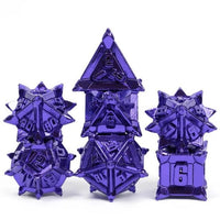 Thumbnail for 7pcs Dice Metal Pinwheel Purple
