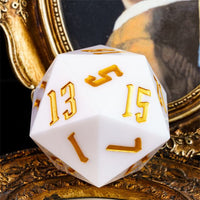 Thumbnail for White Sharp Acrylic - D20 RPG Dice