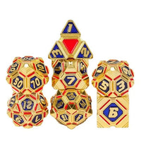 Thumbnail for 7pcs Dice Metal Alien Ship Blue Red Gold