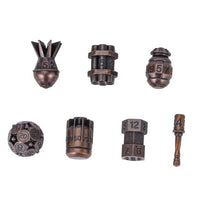 Thumbnail for 7pcs Dice Metal Bomb Worn Copper