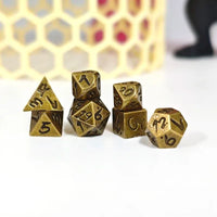 Thumbnail for Black D20 Xeno Pin with Mini Metal Dice Set Necklace