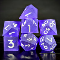 Thumbnail for 7pcs Dice Sharp Frosted Purple