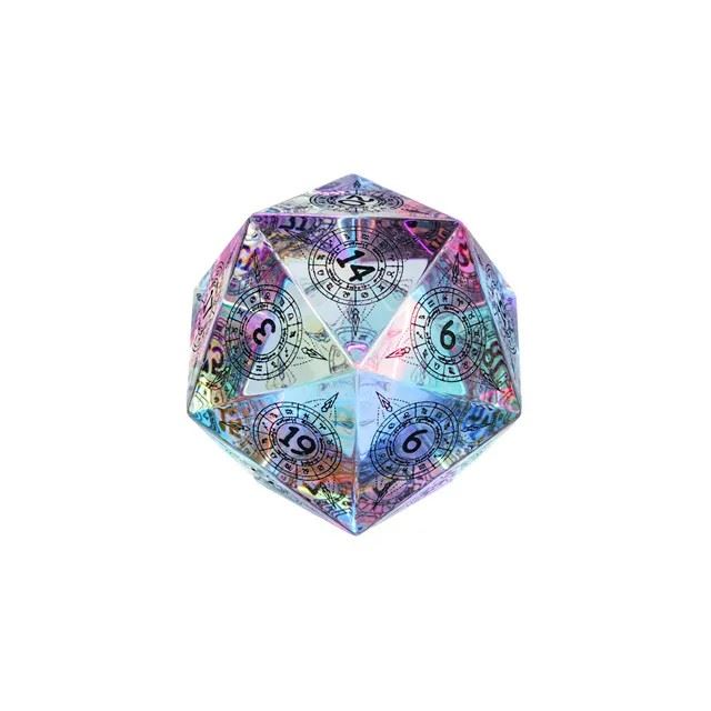 Astrology on Prism Glass - D20 RPG Dice