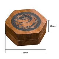 Thumbnail for Dragon on Sapele Wood -  Hinged Dice Storage