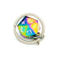 Thumbnail for Rainbow Metal - D20 Keyring