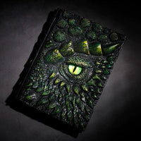 Thumbnail for Green Resin Dragon - A5 Handmade Hardback Notebook