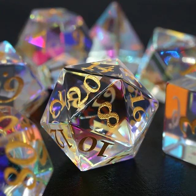 Prism Glass - 7pcs RPG Dice Set