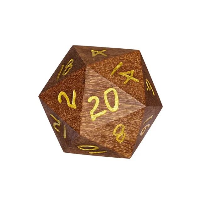 Light Brown Sandalwood - D20 RPG Dice