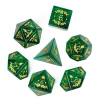 Thumbnail for Xmas on Green Glass - 7pcs RPG Dice Set