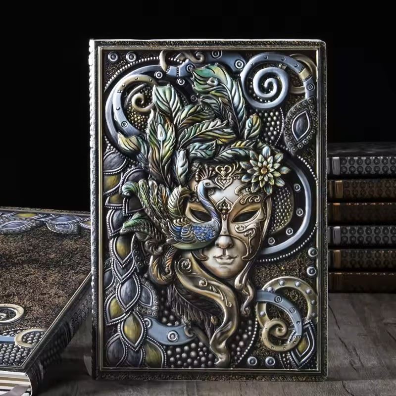 Multicolour Mask - A5 Hardback Journal