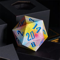 Thumbnail for Dandelion on Hydro Dipped Resin  - 55mm D20 RPG Dice