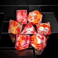 Thumbnail for Donuts in Multicolour Filled Sharp Resin - 7pcs RPG Dice Set
