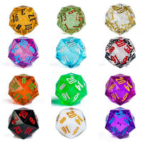 Thumbnail for Bubbles in Clear Sharp Acrylic - D20 RPG Dice