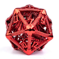 Thumbnail for Dragon in Red Metal - Hollow D20 RPG Dice